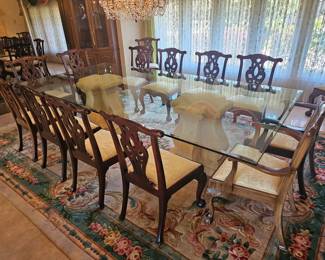Mahogany Chippendale Chairs circa 1865 (set of 14)