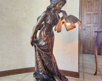 Large Bronze Lamp 
