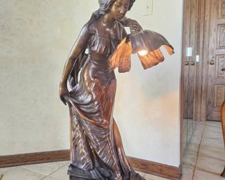 Large Bronze Lamp 