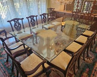 Mahogany Chippendale Chairs circa 1865 (set of 14)