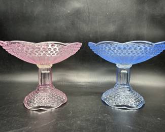 Gorham Crystal Emily’s Attic Pink And Blue