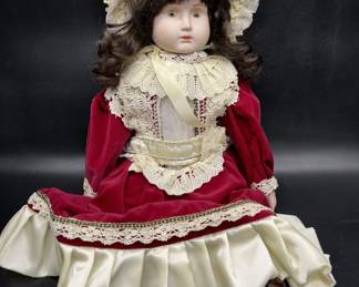 Porcelain Doll In Box