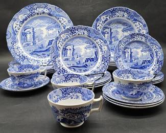 (24) Spode Italian, Four 6-Piece Place Settings