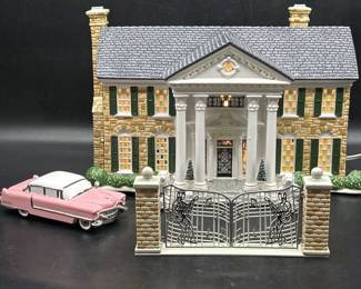 Dept. 56 Graceland + Pink Cadillac & Accessories