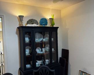 China Cabinet, Art Deco Lighting & Peacocks