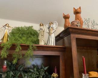 Vintage Wooden Cats & Angels