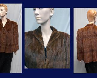 73.  Dyed  Ermine  Cape  1930s