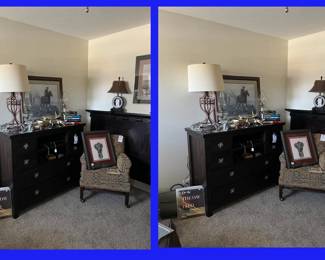 25.  Office: Dressers, Chairs, Prints, Lamps . . . . 
