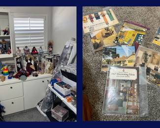 52. Doll Collection including Original Boxed Ashton Drake & Betty Boop.  1970s Decorating Magazines.