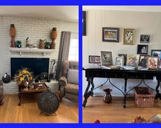 5.  Living Room with Miscellaneous Furniture, Prints, 