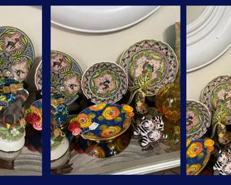 66.  Italian Pottery, Beene Bottles, Art Glass & Collectibles