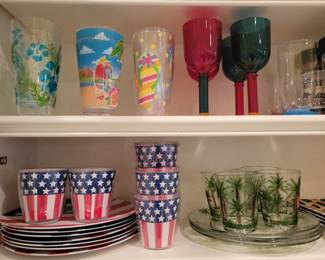 Plastic Glasses & Plated