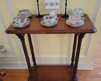 Vintage Spindle Two Tier Side Table