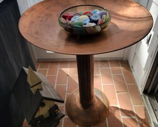 Copper Bird Bath\