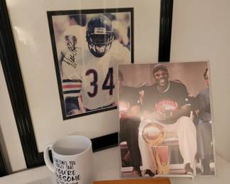 # 34 Walter Payton Photo Autographed with COA