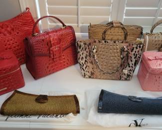 Collection of Brahmin Handbags (most new never used) and other name brand Handbags
