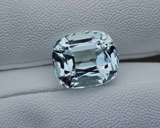 11.67 Carat Natural Aquamarine, Cushion Cut