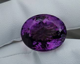 "Purple Rain" 56.40 Carat Natural Amethyst, Oval Cut
