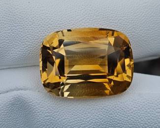 41.45 Carat Natural Citrine, Cushion Cut