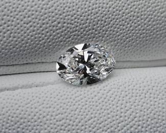 2.02 Carat Oval Diamond, G-H Color, VS1 Clarity