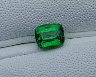 2.05 Carat Natural Tsavorite, Cushion Cut