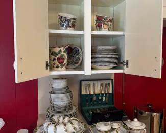 Fine china and silverware