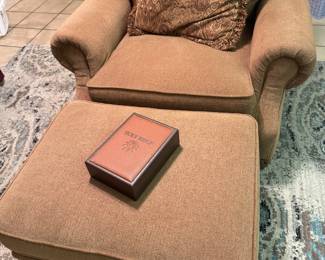 Like new chair and ottoman 