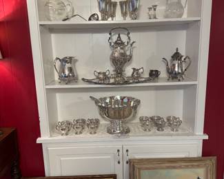Vintage silver serving pieces! Look rich on a budget ! Lol