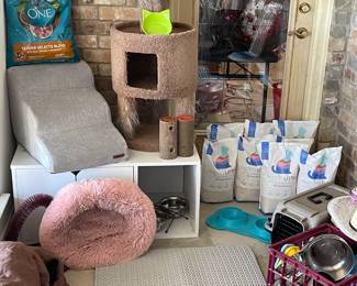 All your cat needs are on the cat porch.