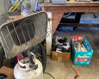 propane heater, wet/dry vac and misc hardware options