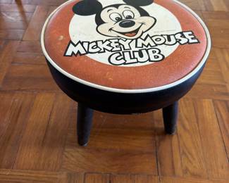 Mickey Mouse Club 1950’s foot stool!!