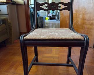 Vintage solid wooden chair 