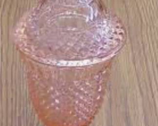 Vintage elegant Miss America pink candy dish