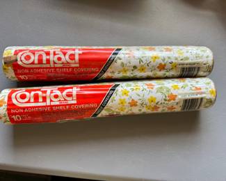 Vintage unopened Con-tact shelf paper. We also have some partially used rolls available 