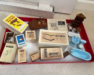 vintage doll house furniture