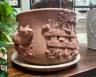 vintage June Sears Planter..Unglazed