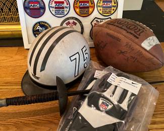 NFL gloves, Vintage Fencing Foil, Bowling patches