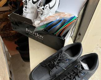 So many golf shoes and jackets!!!