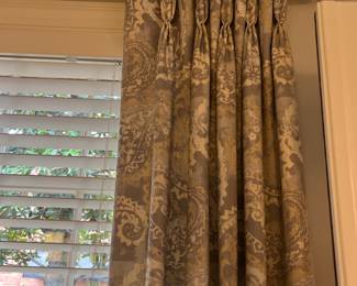 Neutral, custom drapes! 