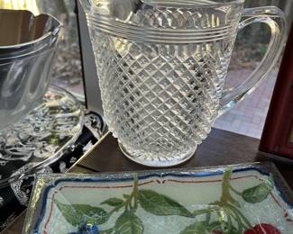 Anchor Hocking Miss America depression glass pitcher