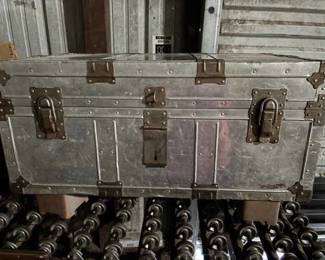 Aluminum Steamer Trunk