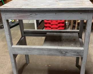 Homemade Wooden Work Table