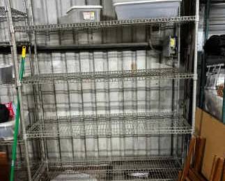 Heavy Duty 4Tier Utility Shelving Unit Silver