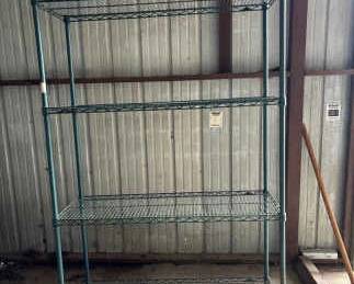 Green Heavy Duty 4Tier Utility Shelves