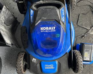 Kobalt rechargeable brushless 20” self-propelled lawn mower