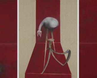 23 1225 Francis Bacon Lithograph Triptych