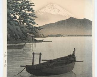 28 1245Hasui Woodblock, One of Several High end prints in the sale