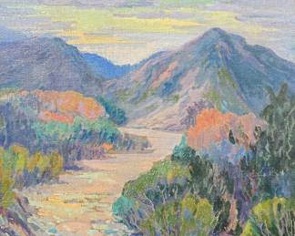 21 1260 Jessie Benton Evans Arizona Landscape Painting