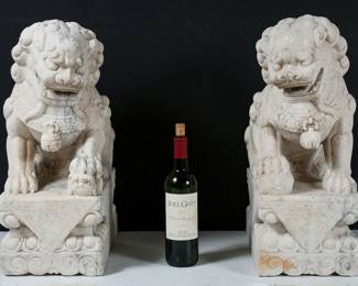 3 1001 Large Marble Foo Lions