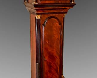 19 1144 19thC Moonphase Grandfather Clock